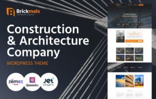 Brickmols – Construction Company & Architecture Firm WordPress Theme