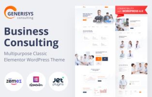 Generisys – Business Consulting Multipurpose Classic WordPress Elementor Theme