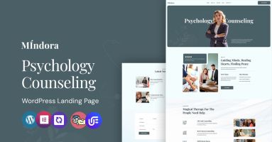 Mindora – Life Coach WordPress CMS Landing Page